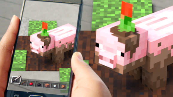 Minecraft Earth brings the block-building gameplay into the real world.