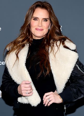 <p>Amy Sussman/Getty Images</p> Brooke Shields attends the 2023 Sundance Film Festival "Pretty Baby: Brooke Shields" premiere January 20, 2023 in Park City, Utah.