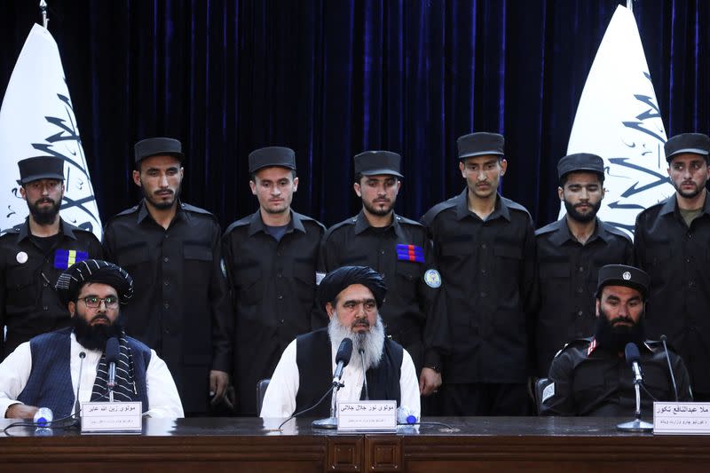 News conference about the new Afghan police uniform in Kabul