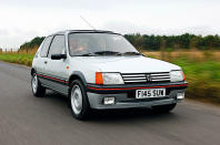 <p>By the 1980s, Peugeot had developed a reputation for producing good but unadventurous cars. That changed dramatically in 1983 when the company’s <strong>104</strong> was replaced by the 205. This was immediately hailed as one of the finest European <strong>superminis</strong>, and it is still thought of in similar terms four decades later.</p><p>The most exciting 205 was the <strong>mid-engined</strong>, <strong>turbocharged</strong>, f<strong>our-wheel drive T16</strong>, but only enough of these were built to allow Peugeot to use modified derivatives in <strong>Group B</strong> rallying. The front-wheel drive GTI, available with either a <strong>1.6-litre</strong> or later a <strong>1.9-litre</strong> engine, was the iconic model, not only within the range but in all of Peugeot history. It was quick, it was beautiful, it was affordable and it was an absolute riot to drive. Peugeot has arguably never built a hot hatch to match it since, but then who has?</p>