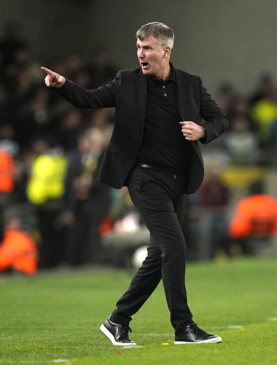 Republic of Ireland manager Stephen Kenny will not abandon his attacking philosophy ahead of the Euro 2024 qualifying campaign (Niall Carson/PA) (PA Wire)