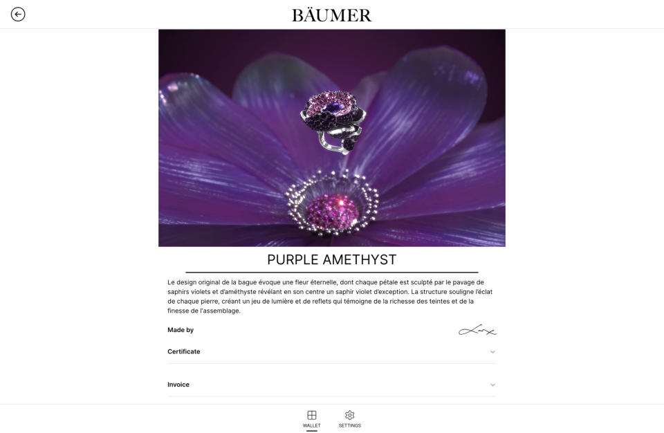 Bague Rose Baumer