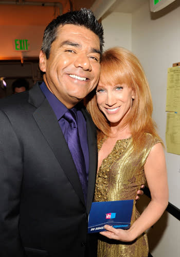 <p>Actor George Lopez and tv personality Kathy Griffin attends the 2010 VH1 Do Something! Awards held at the Hollywood Palladium on July 19, 2010 in Hollywood, California.</p>