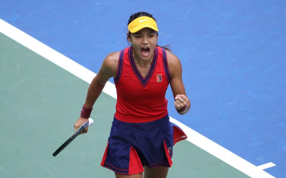 Emma Raducanu in the US Open final - Emma Raducanu wanted to front campaign to make tennis courts free for all children - AFP