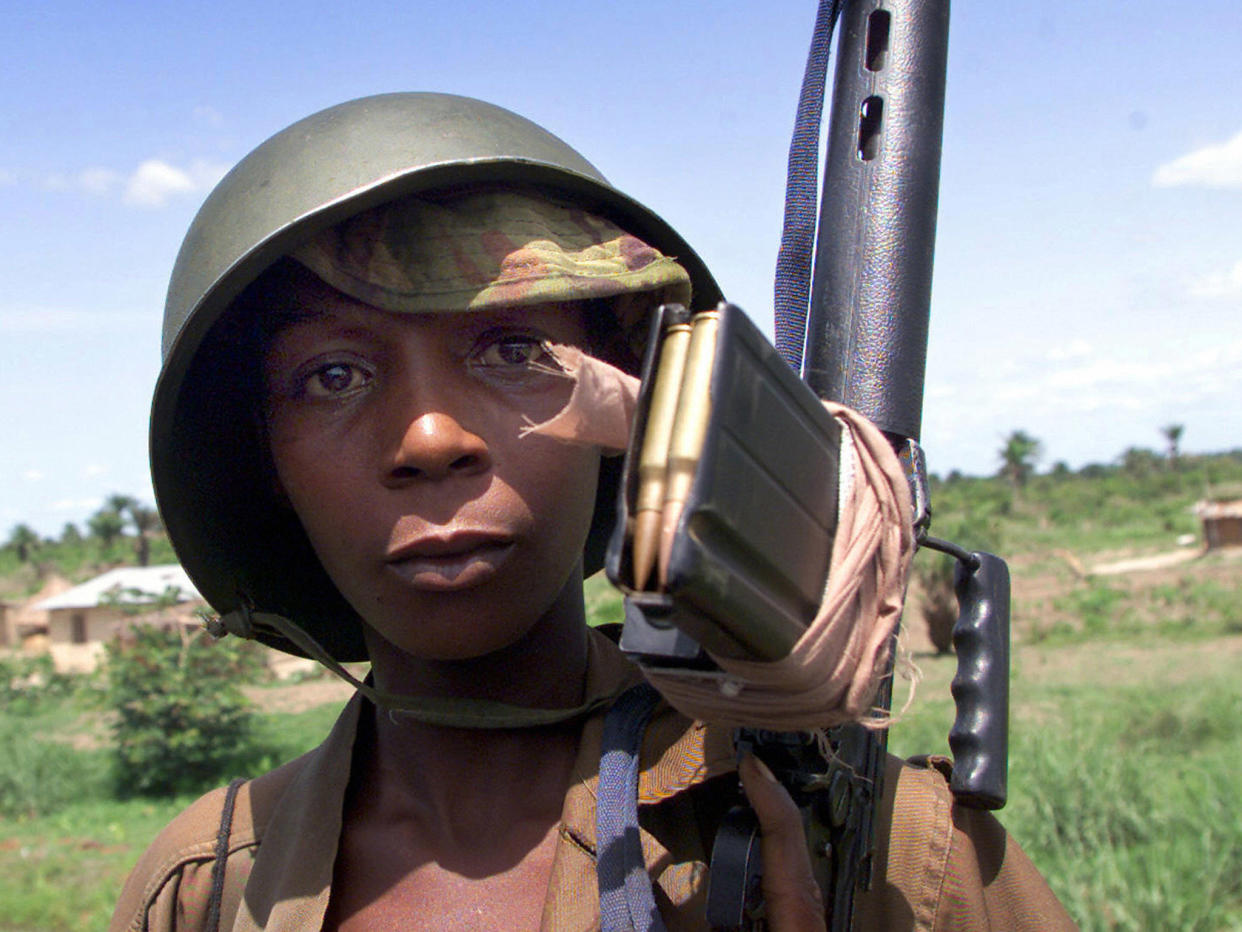 Child soldier in Sierra Leone in 2000: AFP/Getty Images