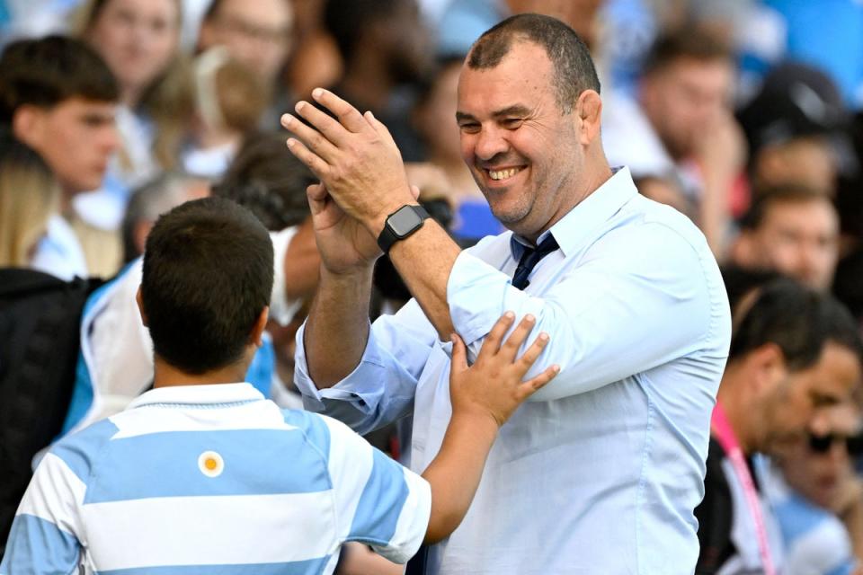 Michael Cheika enters his final game as Argentina head coach  (AFP via Getty Images)