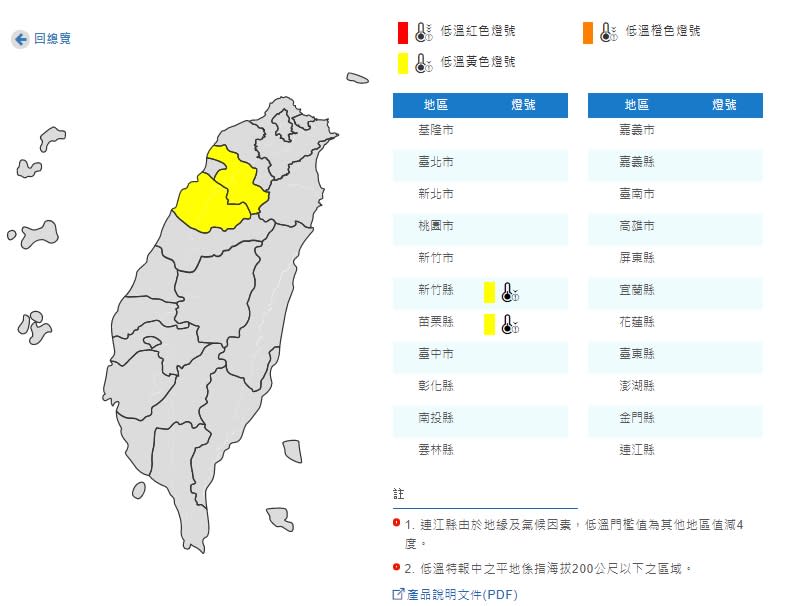 （取自中央氣象局網站）