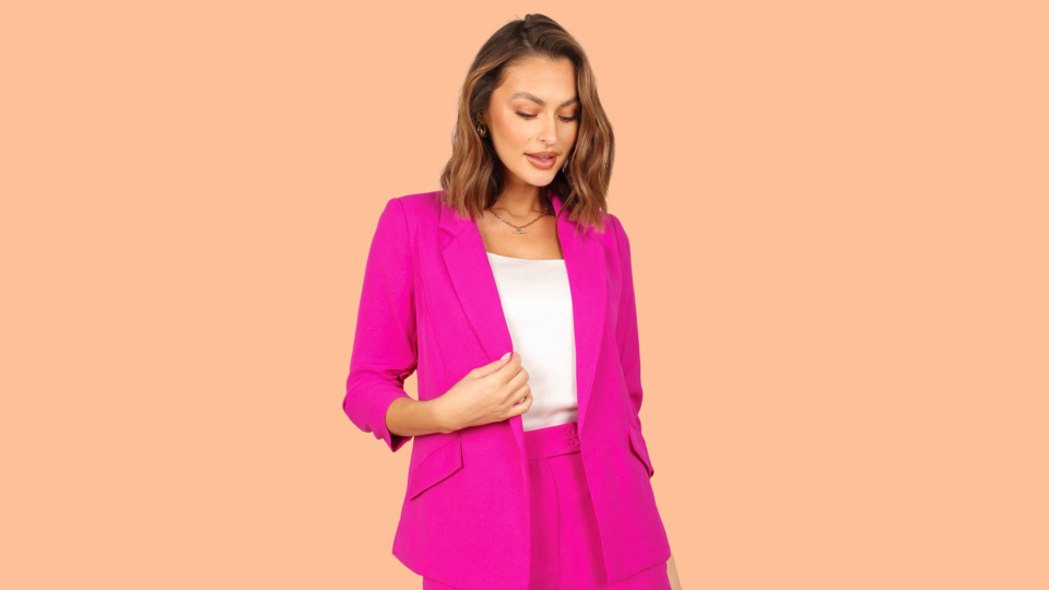 Add a pop of pink to your workwear.