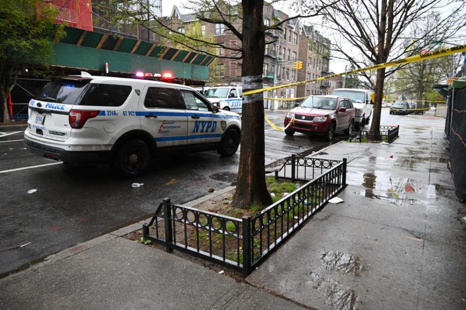 A man was gunned down in Brooklyn overnight, police said. ZUMAPRESS.com