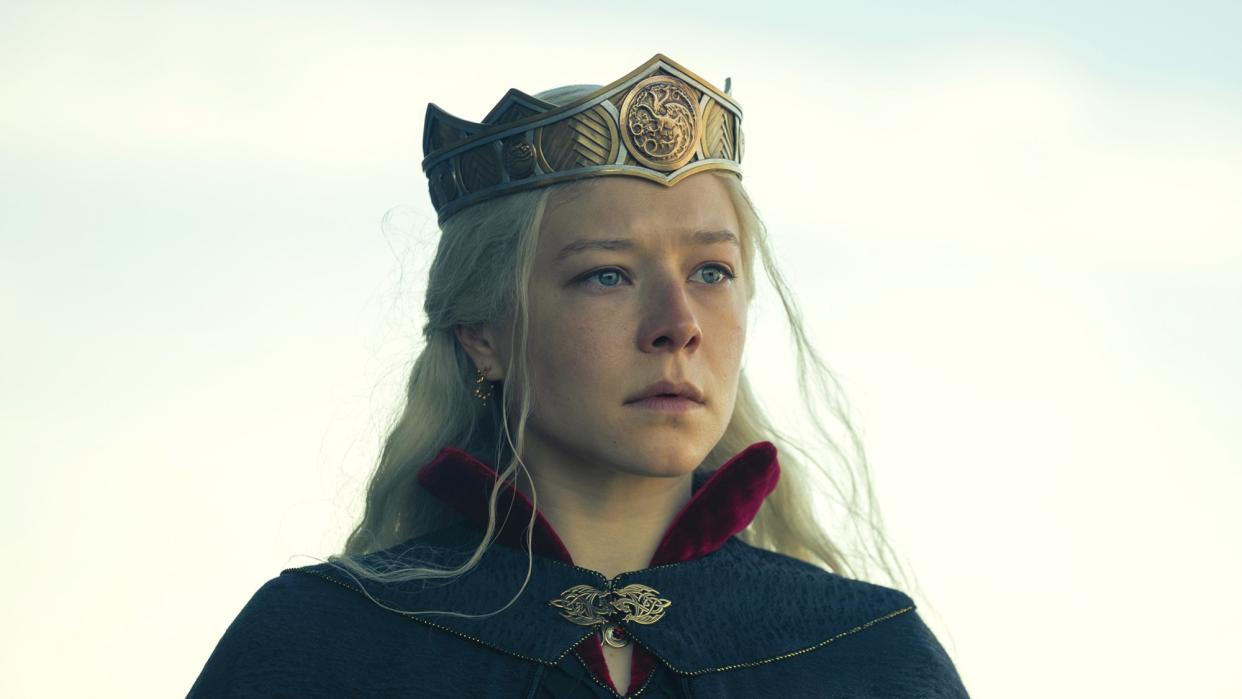  Emma D'Arcy as Rhaenyra Targaryen in House of the Dragon season 1 finale. 
