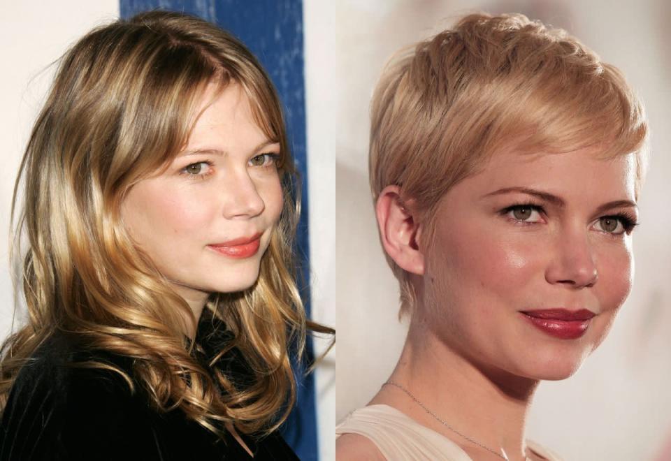 Michelle Williams a lancé la mode des coupes pixie pour toute une génération. Vous avez le visage en forme de cœur ? C'est le style qu'il vous faut !  