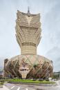 <p>A golden lotus-shaped tower, this 400-bedroom hotel is the tallest building in Macau. </p>