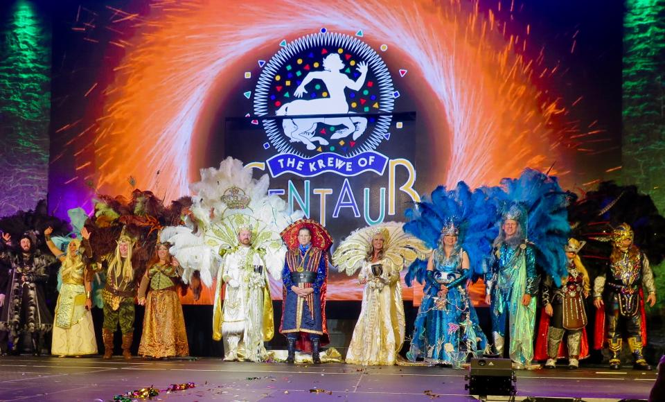 Krewe of Centaur XXXII Royal Court presented during the tableau at the Centaur Grande Bal.