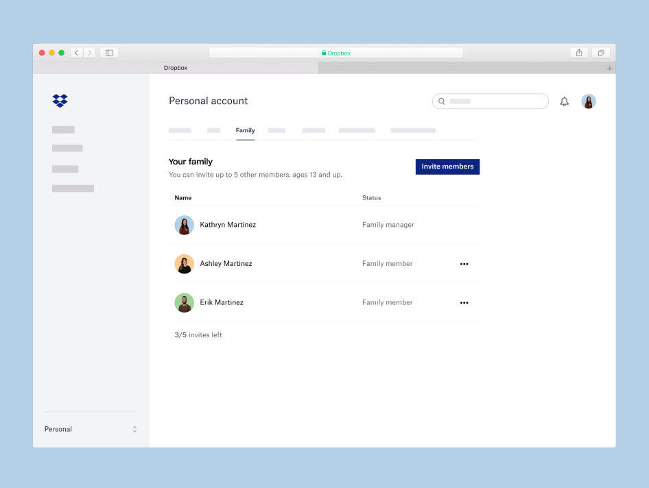 Dropbox Family