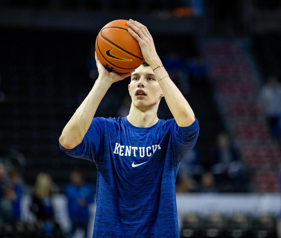 Zvonimir Ivišić, the 7-foot-2 freshman center from Croatia, would be the tallest player to suit up for coach John Calipari at UK.