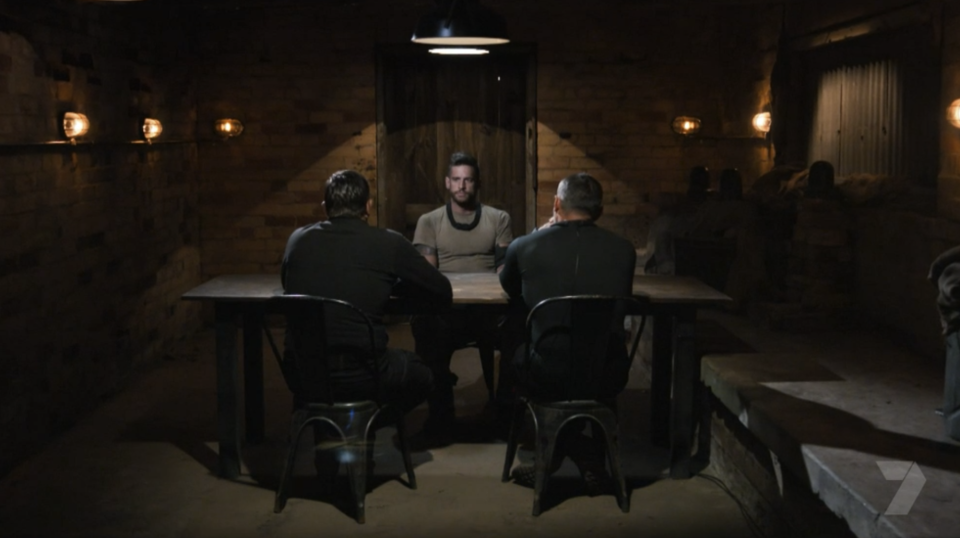 Dan Ewing is interrogated on SAS