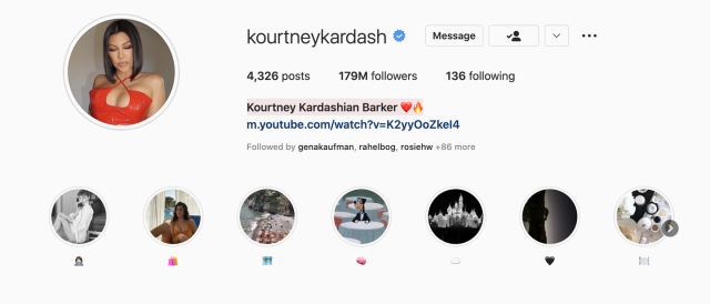 Kourtney Kardashian Officially Changed Her Name on Instagram After