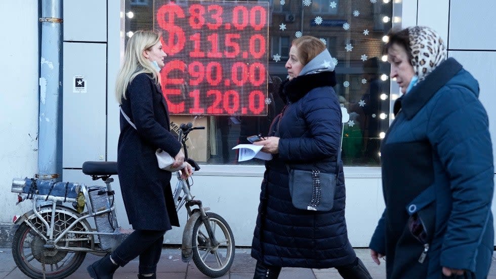 Russian markets are struggling after global sanctions