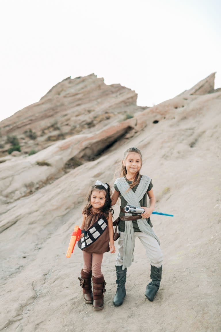 Chewbacca and Rey Halloween Costume