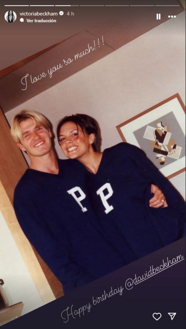 El saludo de Victoria a David Beckham a través de Instagram. Foto/Instagram: victoriabeckham