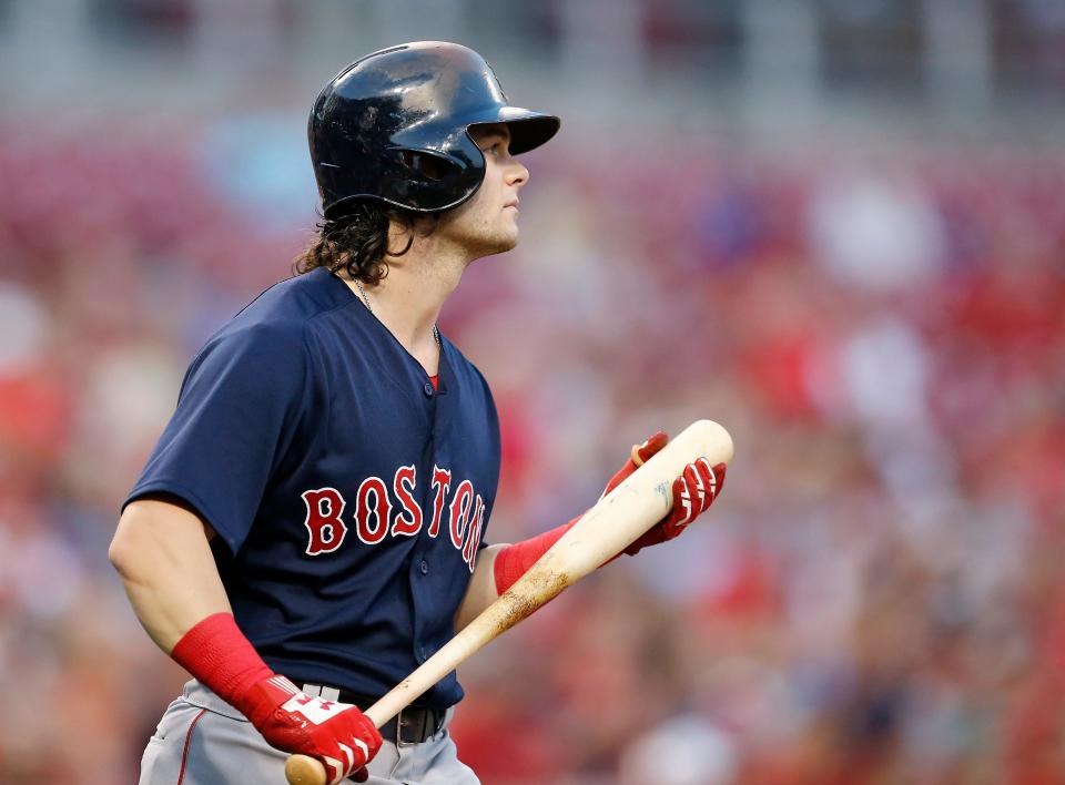 Benintendi was drafted seventh overall by the Red Sox in 2015, spending six years with the organization.