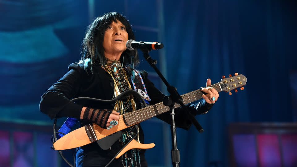 Sainte-Marie performs at the Americana Honors and Awards Show in Nashville on September 16, 2015. - Erika Goldring/Getty Images