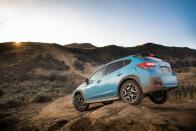 <p>That sum nets buyers a 148-hp powertrain that includes a 2.0-liter flat-four engine and two electric motors, as well as an 8.8-kWh battery pack that offers the plug-in model an estimated 17 miles of electric driving range. Despite the hybrid's status as the Crosstrek's flagship trim, its powertrain packs fewer ponies than even the 2.0-liter flat-four that powers lower-level Crosstreks. With 152 horses, the entry-level $23,570 Crosstrek offers four more horses from its engine, all while lugging around 700 pounds less mass.</p>