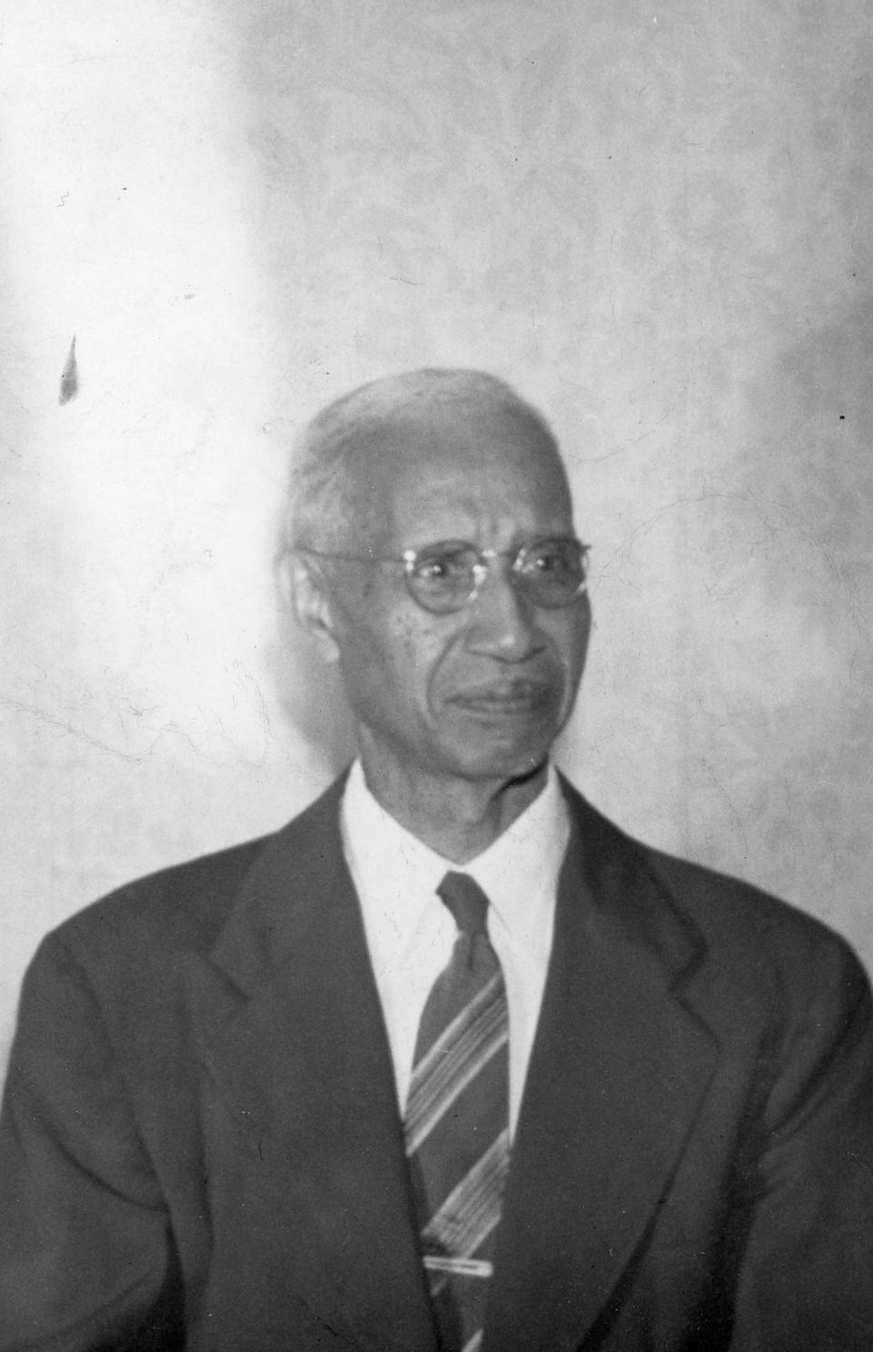 Charles Cansler, pictured in 1943, spoke at the dedication of Beardsley Junior High School in 1936. Cansler, who had recently retired as principal of Green School, would be named interim principal of the new school until 1939.
