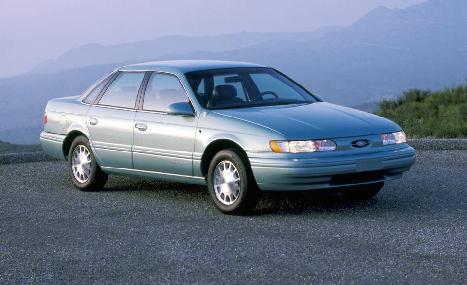 <p>The Ford Taurus is the best-selling passenger car again for 1994, with the Honda Accord again in second place, although the then new Accord makes its way <a rel="nofollow noopener" href="https://www.caranddriver.com/features/1994-10best-cars-1994-honda-accord-ex-page-6" target="_blank" data-ylk="slk:back onto our 10Best Cars list;elm:context_link;itc:0;sec:content-canvas" class="link ">back onto our 10Best Cars list</a>.</p>