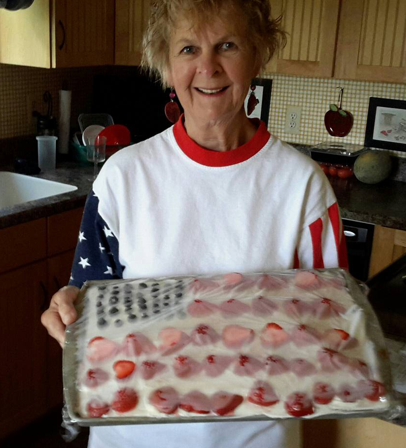 Photo of the grandmother who died two weeks after cutting her leg at the beach in Florida.