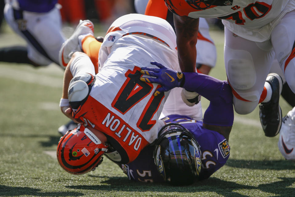 The Ravens held Andy Dalton and the Bengals scoreless in the season opener. (AP) 
