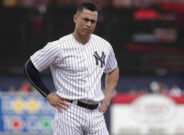 Giancarlo Stanton wasn't happy after the Marlins lost to rival