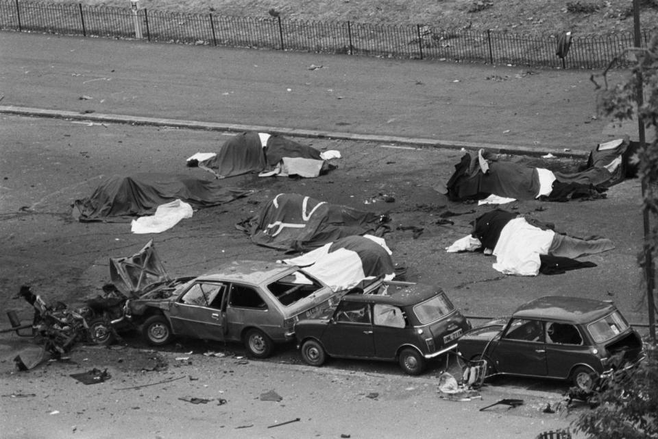 Bombing: Photo after the attack in 1982 (PA)