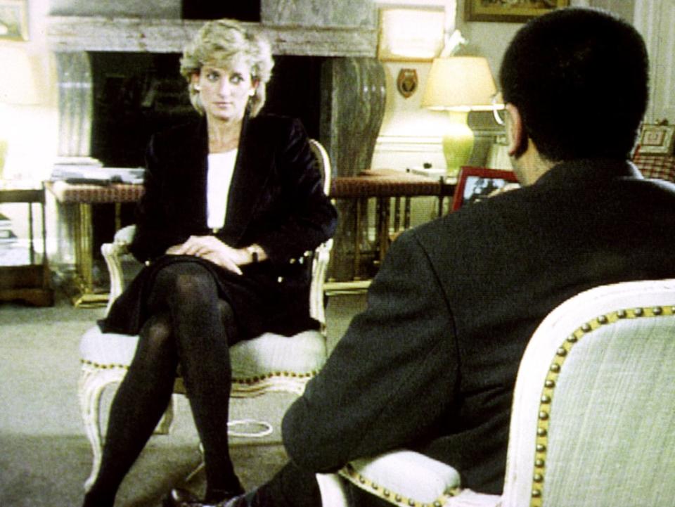 Diana during her Panorama interview with Martin Bashir  (PA Archive)