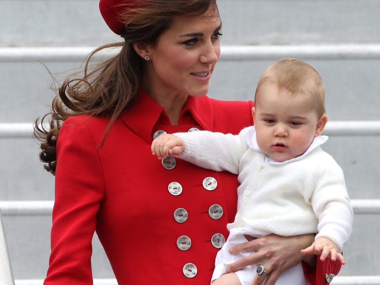 Prince George lands in New Zealand