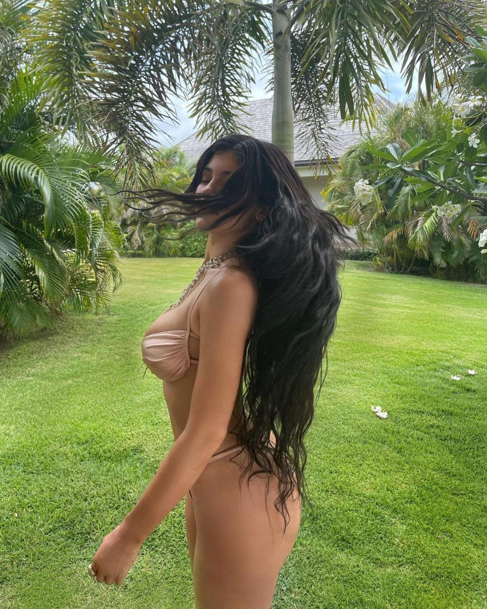 Kylie showed off her gorgeous locks in a second snap. Photo: Instagram/Kylie Jenner