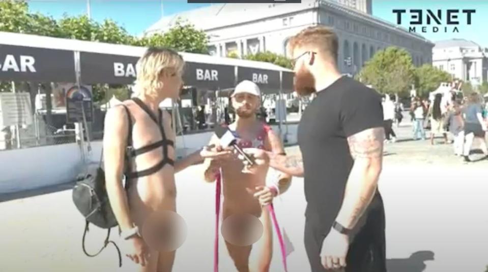 A video showing naked men at a Pride event in San Francisco was presented at the San Luis Obispo County Board of Supervisors meeting on July 9, 2024.
