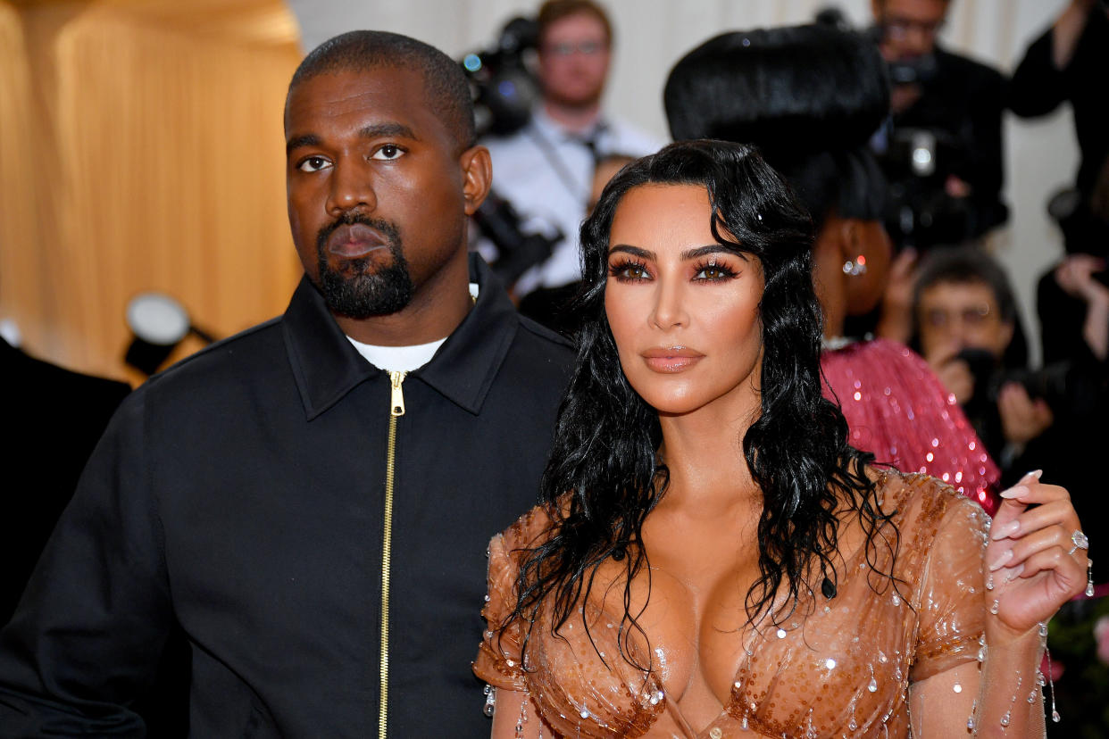 NEW YORK, NEW YORK - MAY 06: Kim Kardashian West and Kanye West attend The 2019 Met Gala Celebrating Camp: Notes on Fashion at Metropolitan Museum of Art on May 06, 2019 in New York City. (Photo by Dia Dipasupil/FilmMagic)