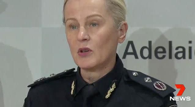 South Australia Police deputy commissioner Linda Williams stressed there was no ongoing threat. Photo: 7 News