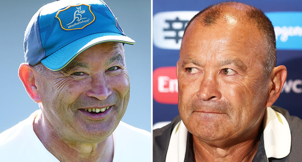 Pictured former Wallabies rugby coach Eddie Jones