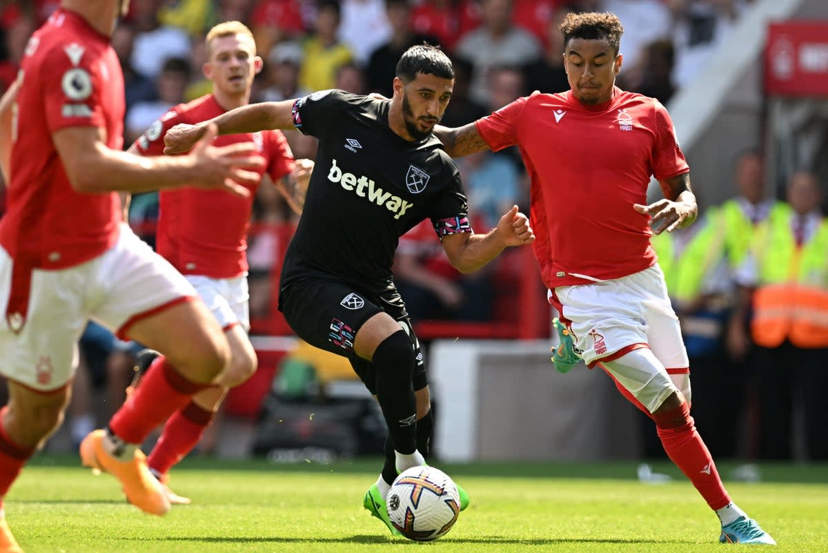 Said Benrahma looked most likely to make things happen for West Ham on Sunday  (AFP via Getty Images)