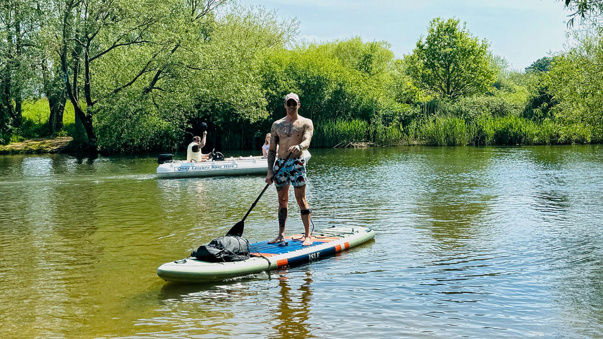  Isle Switch Pro inflatable stand-up paddle board review. 