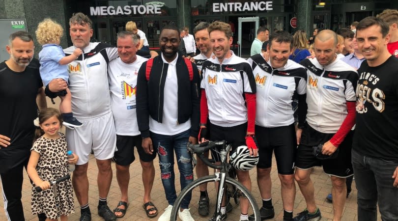 The former Manchester United striker wasnt the only member of the Treble-winning side to help us on our 2,000km ride...