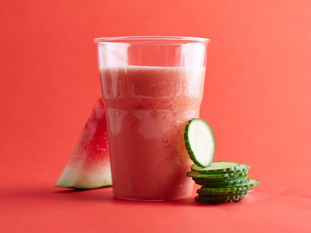 August: Watermelon-and-Cucumber Smoothie