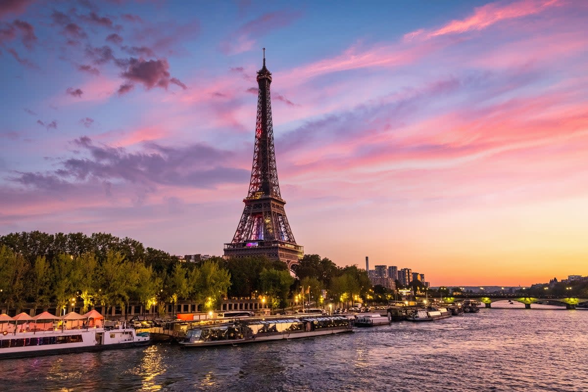 A view of the Eiffel Tower from the River Seine (Getty Images)