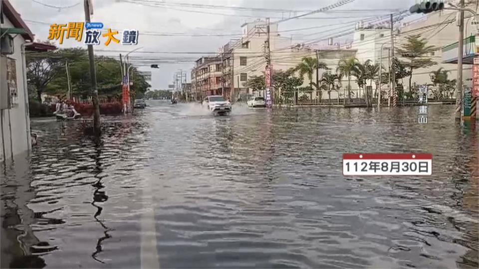 年度大潮+超級藍月　屏東東港大潮水位創紀錄