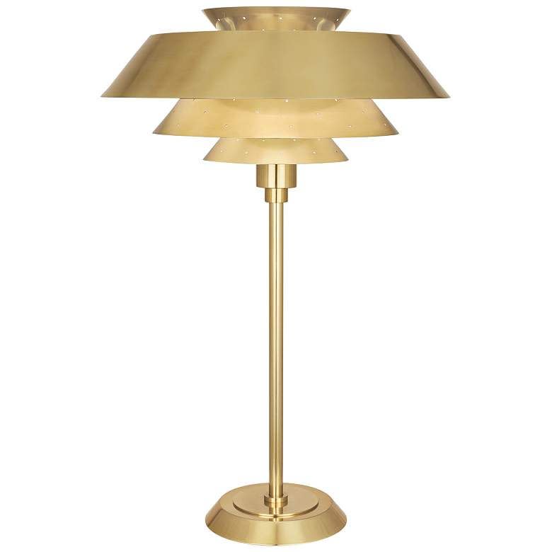 3) Pierce Modern Brass Lamp