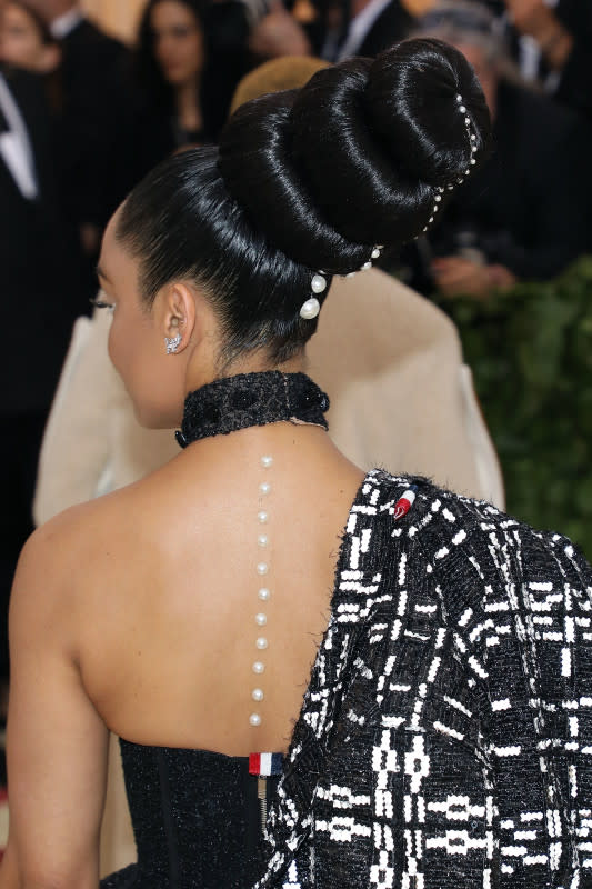 <p>Tessa Thompson at the 2018 Met Gala, wearing a look by Redway</p><p>Photo: Taylor Hill/Getty Images</p>