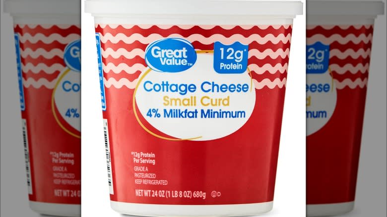 Great Value 4% milkfat cottage cheese