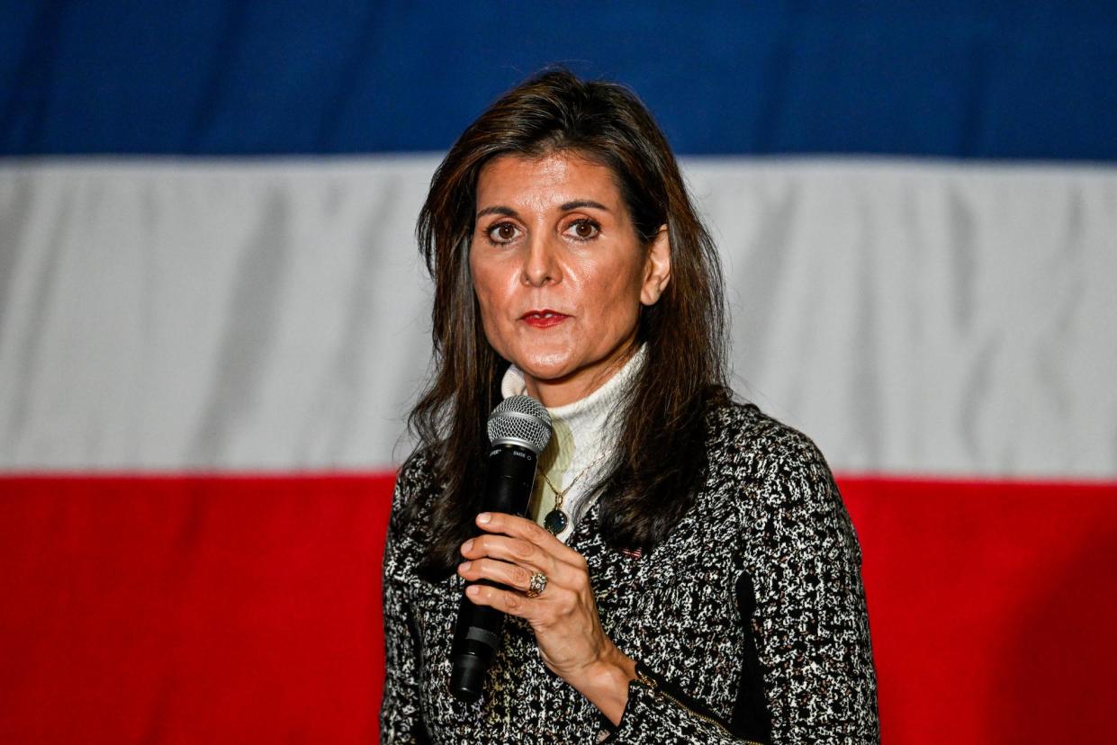 <span>With Nikki Haley gone, the bet is large-dollar donors would be enabled to write bigger checks.</span><span>Photograph: Peter Zay/Anadolu via Getty Images</span>